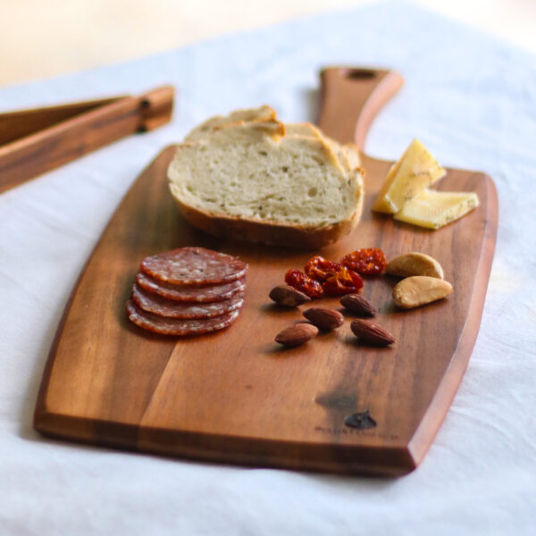 Small Leaf Acacia Wooden Serving Board Steak Vegetable High - Temu